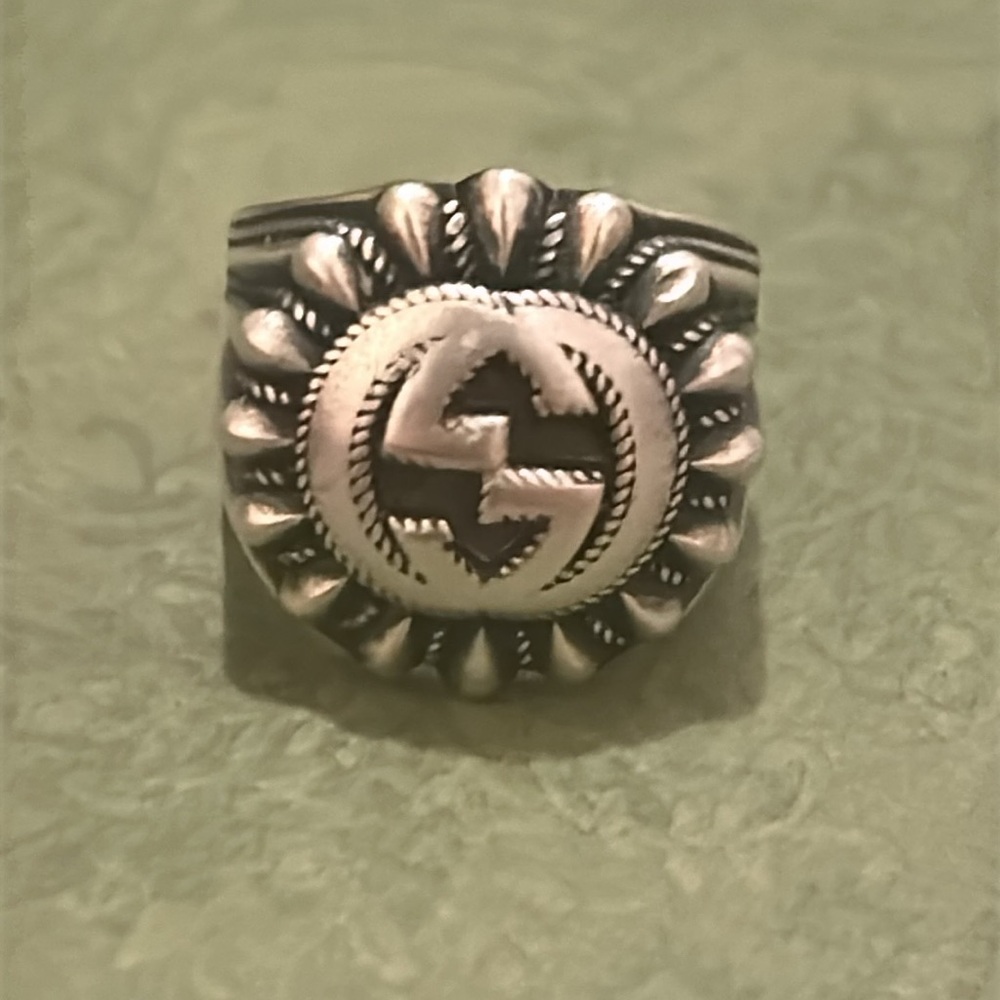 Gucci Interlocking G 20MM Silver 925 Ring